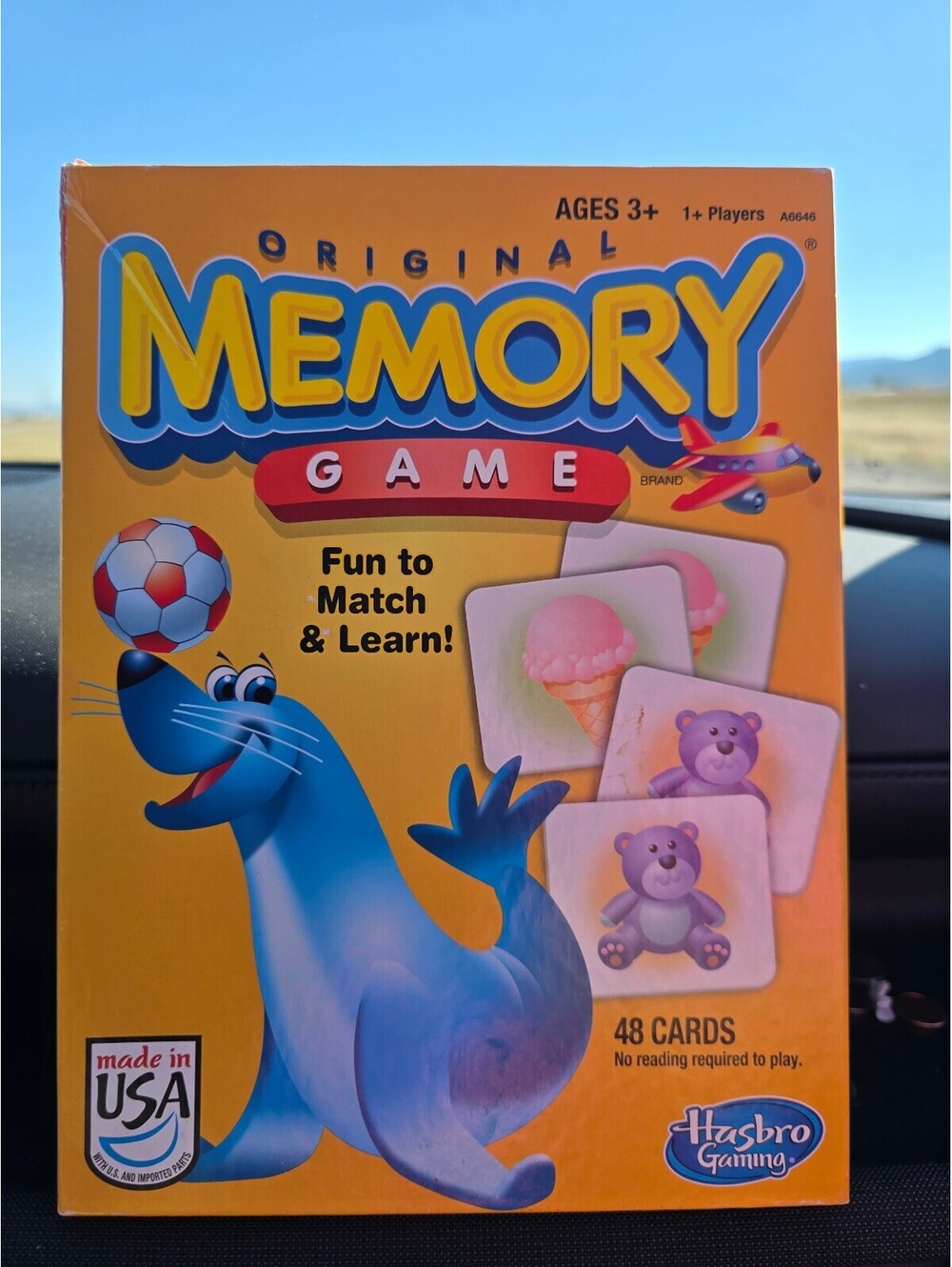 Hasbro Memory Fun Animal Matching Game 48 Cards complete
